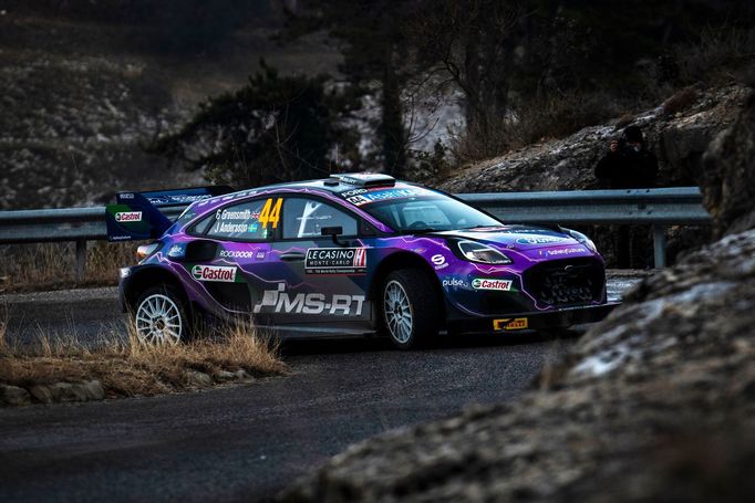 Gus Greensmith, Ford na trati Rallye Monte Carlo 2022