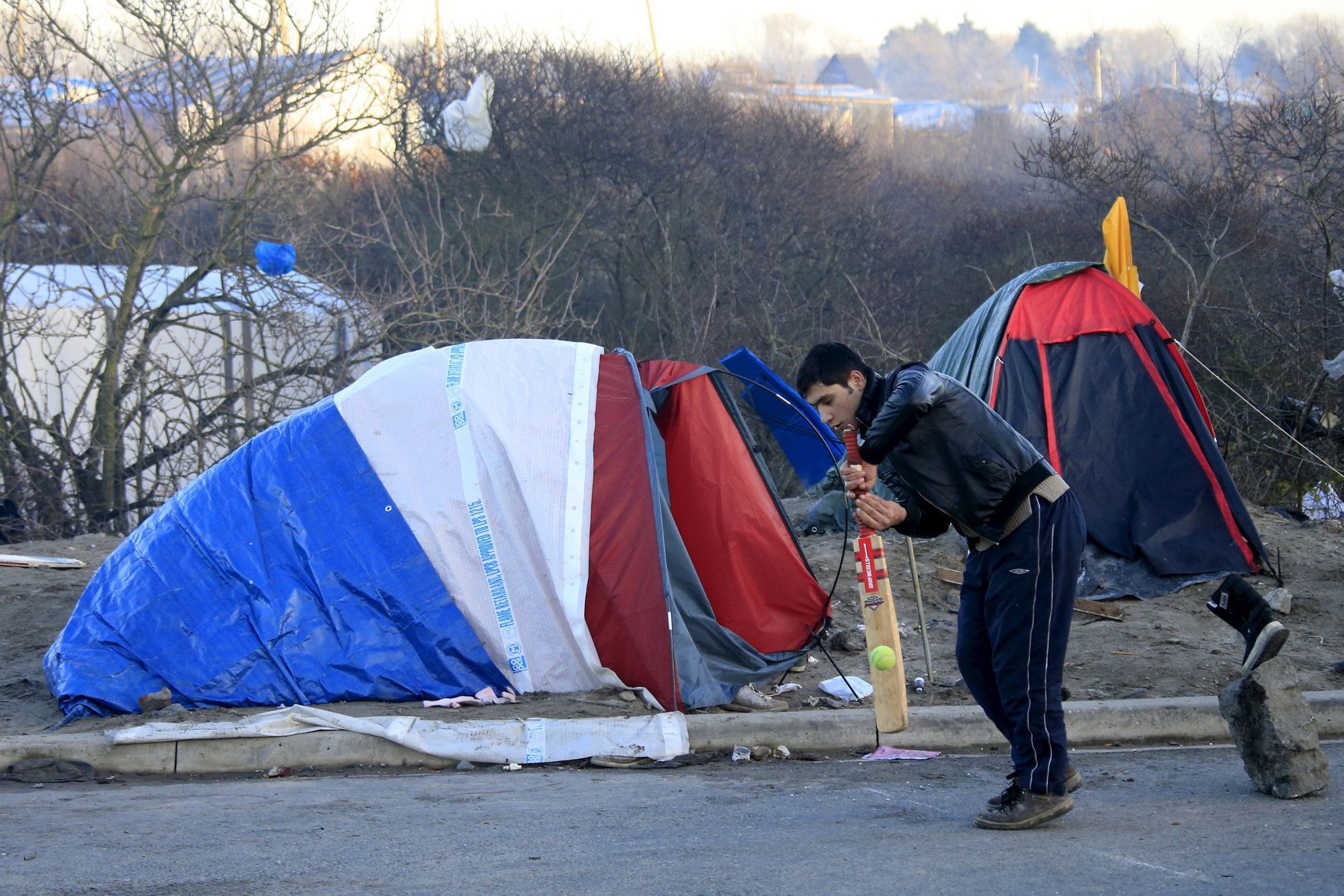 Uprchlický tábor Džungle v Calais