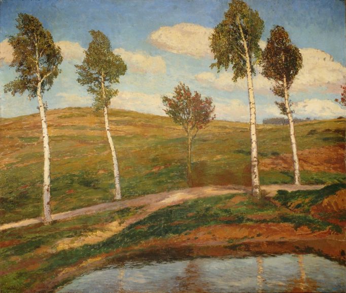 Antonín Slavíček: Silnice, Krajina z Kameniček, 1903 až 1904.