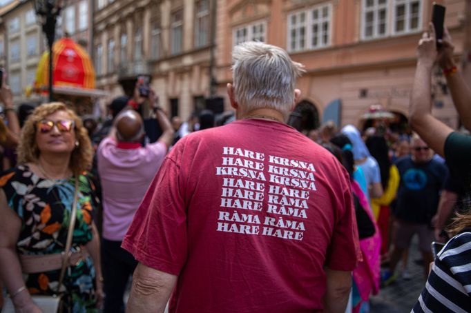 Indický festival vozů Rathayatra hnutí Hare Krišna.