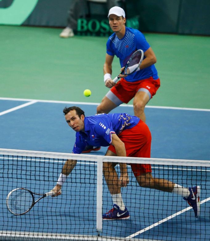 Davis Cup, finále Srbsko-ČR: Tomáš Berdych a Radek Štěpánek