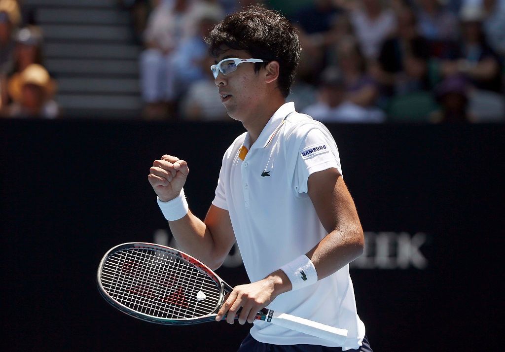Jihokorejský tenista Čong-Hjon na Australian Open 2018
