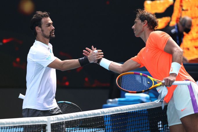 Australian Open 2021, osmifinále (Fognini, Nadal)