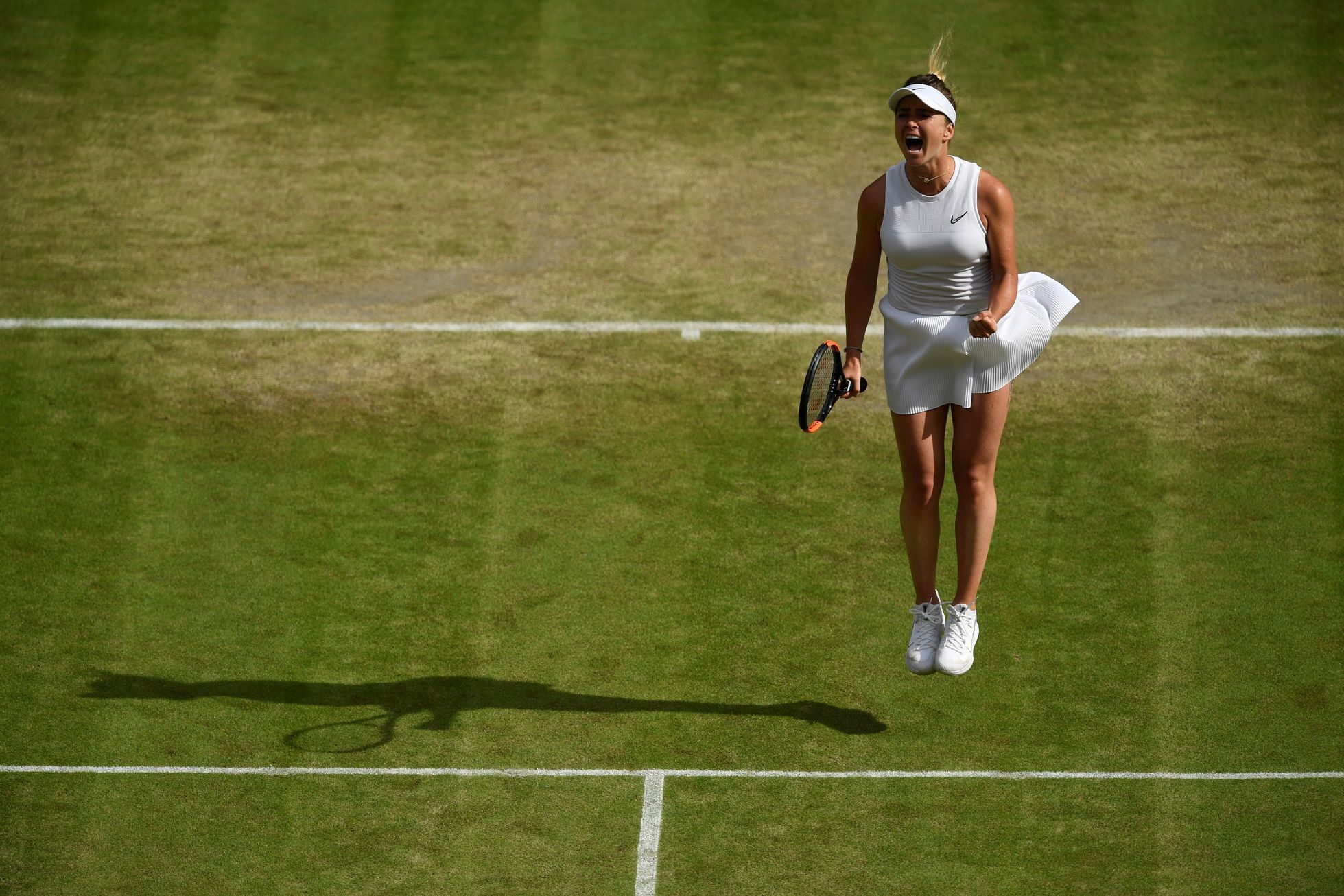 Elina Svitolinová ve čtvrtfinále Wimbledonu 2019