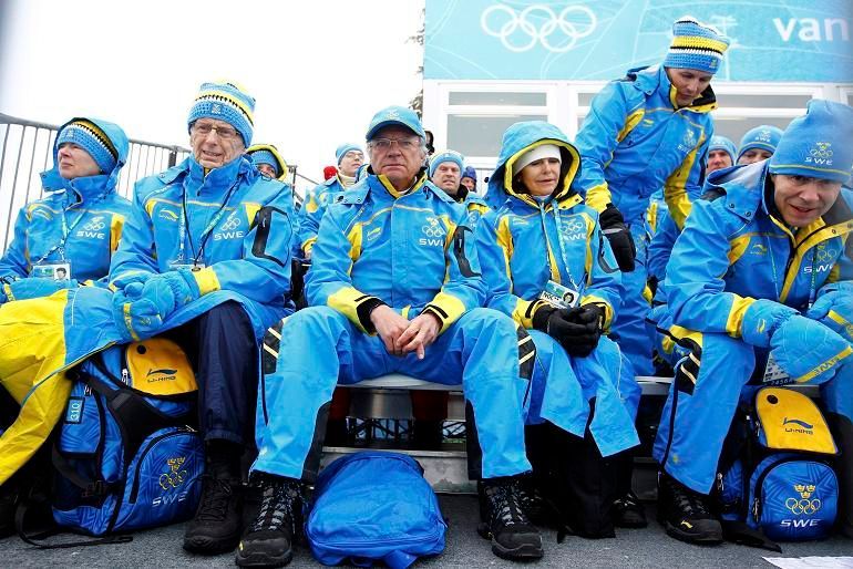 Švédský král Carl Gustaf na olympiádě