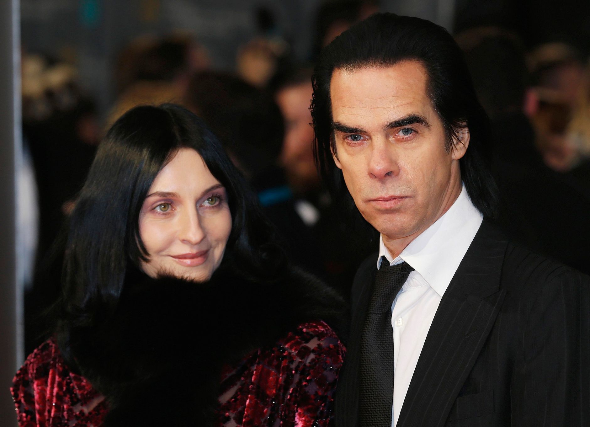 Nick Cave s manželkou Susie Bick (BAFTA v Londýně)