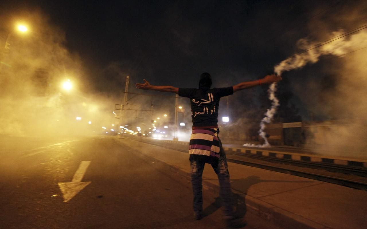 Fotogalerie: Noční protesty v Egyptě