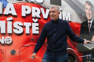 Spokojený předseda ANO Andrej Babiš na jedné z mnoha a mnoha letošních předvolebních akcích