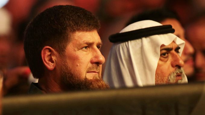 Čečenský vůdce Ramzan Kadyrov na utkání UFC