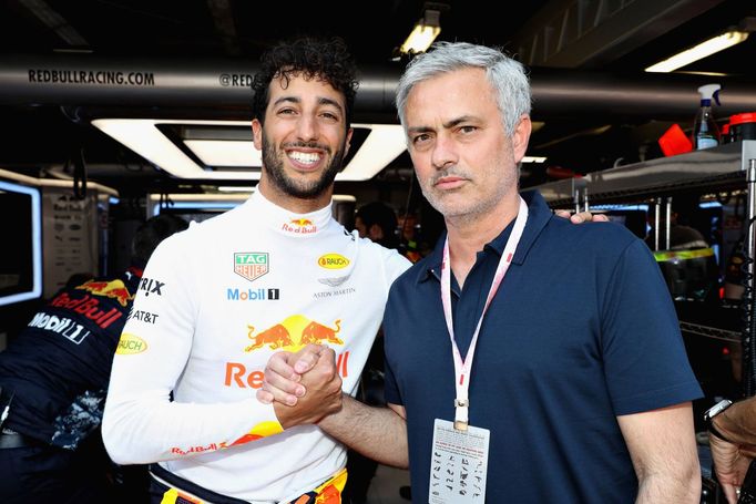 F1, VC Monaka 2017: Daniel Ricciardo  a José Mourinho