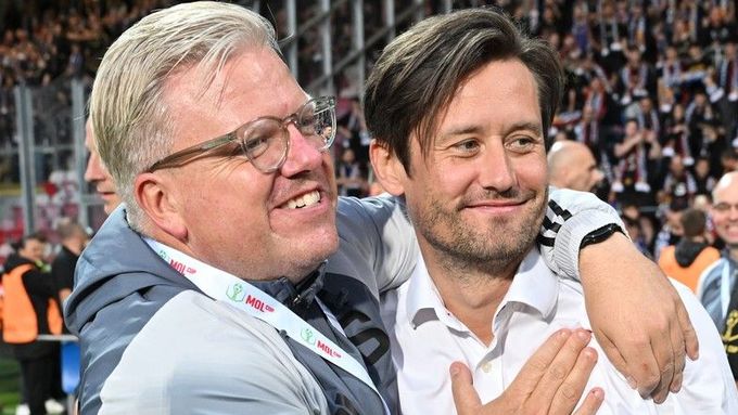 Trenér Lars Friis a sportovní ředitel Tomáš Rosický. Dva klíčoví muži současné Sparty