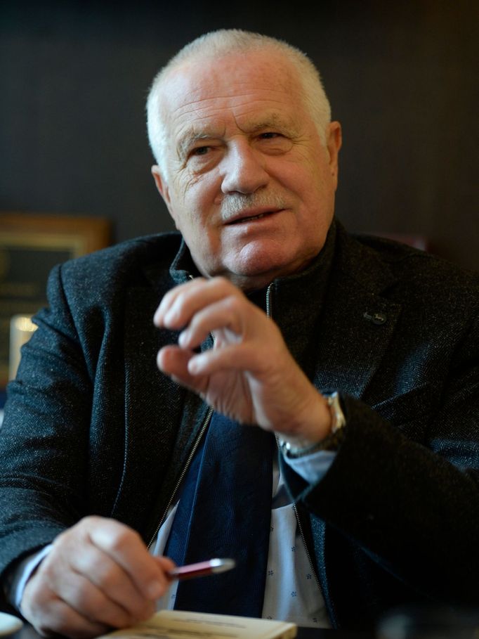 Václav Klaus na fotografii z prosince 2015