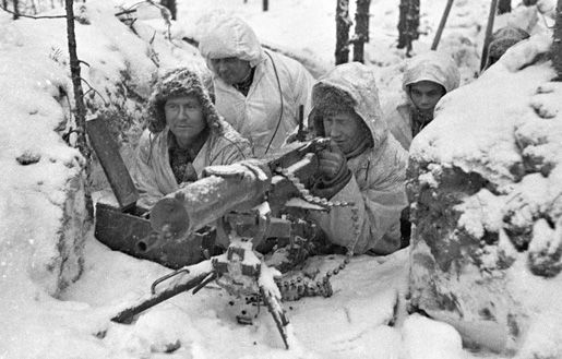 Finští vojáci v bojích s Rudou armádou v roce 1940.