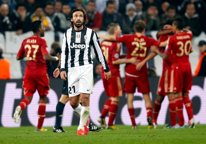 Fotbal, Juventus - Bayern: smutný Andrea Pirlo (Juve)