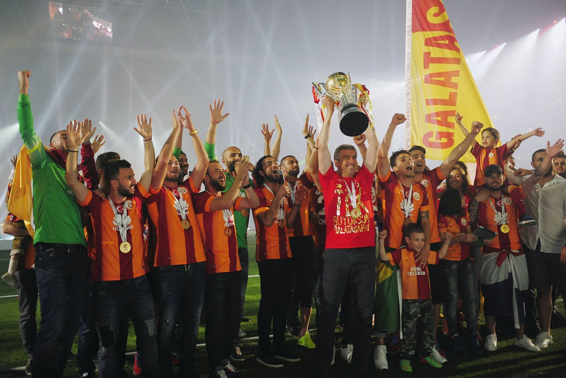 Galatasaray Istanbul slaví turecký titul 2014/15