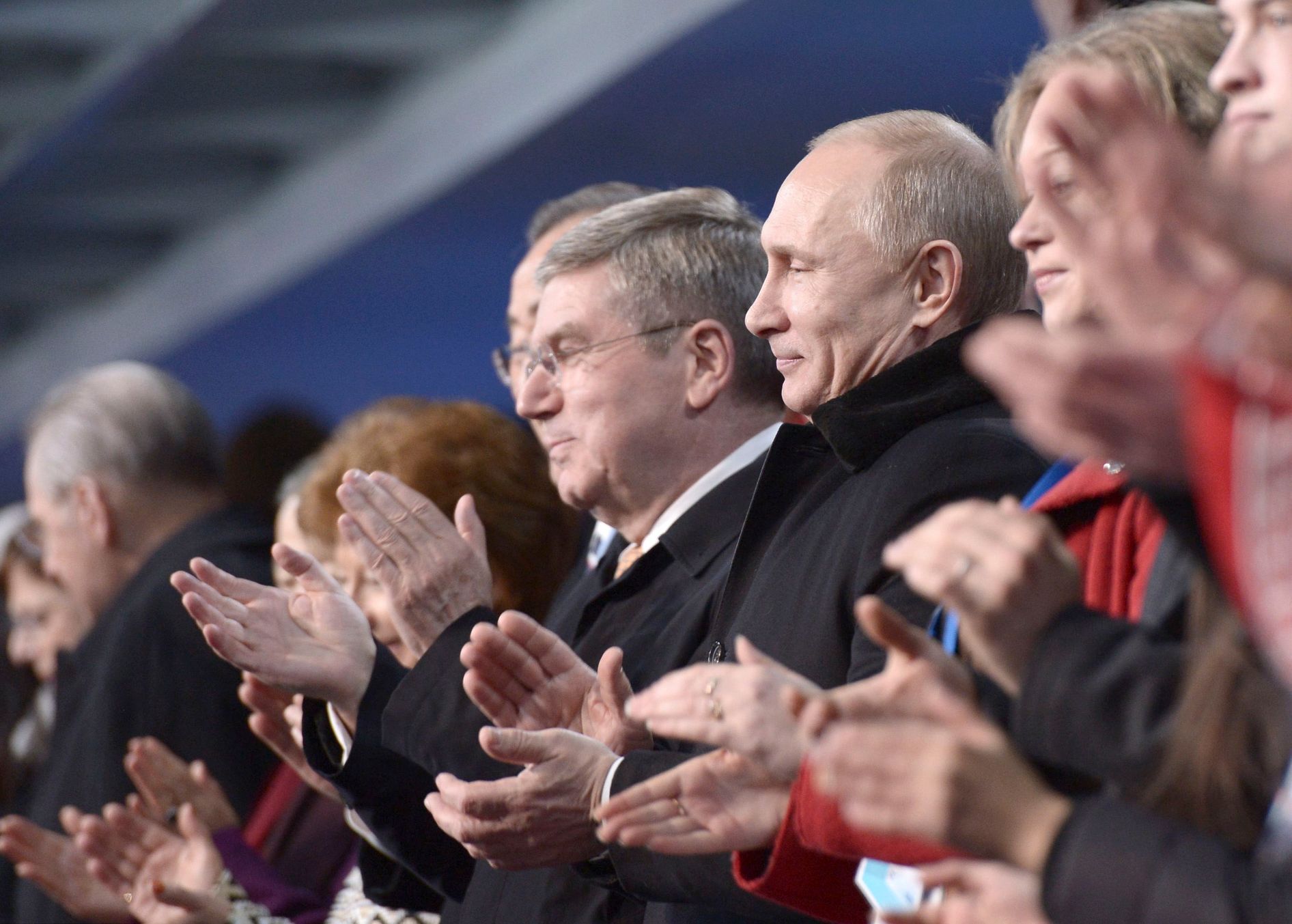 Soči 2014, zahájení: Thomas Bach a Vladimir Putin