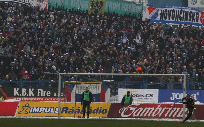 Fotbal, Baník Ostrava - České Budějovice: fanoušci Baníku