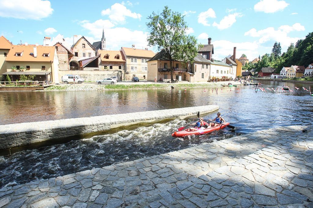 Český Krumlov po povodních