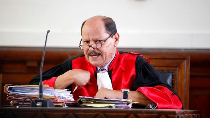 Soudce Tuhamí Hafián rozhodoval v nepřítomnosti někdejší hlavy státu