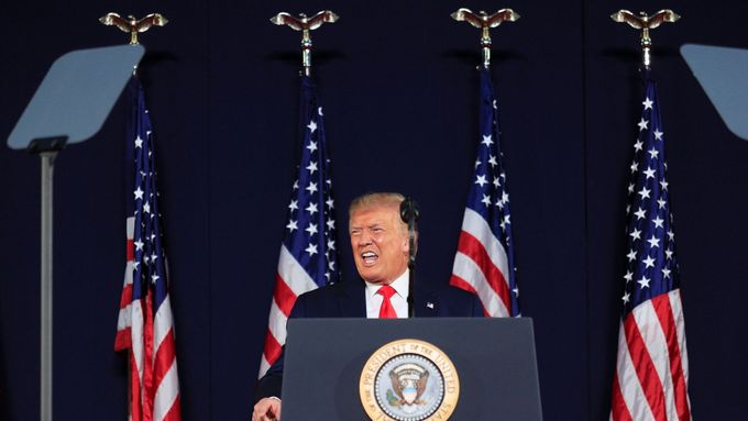 Americký prezident Donald Trump při projevu během oslav Dne nezávislosti v Jižní Dakotě