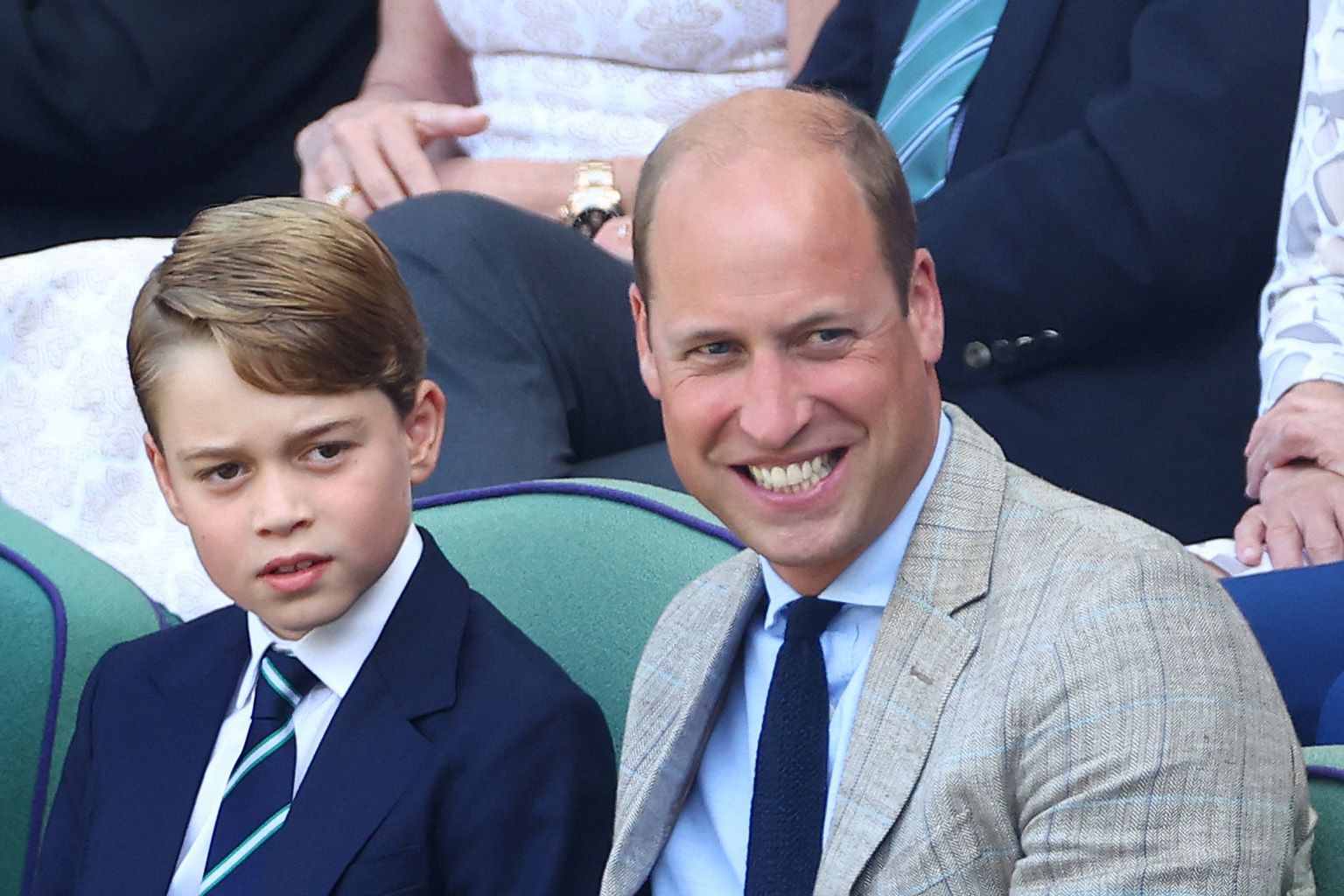 Wimbledon 2022: princ William, vévoda z Cambridge a jeho syn princ George z Cambridge