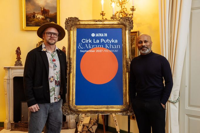 Principál Cirku La Putyka Rosťa Novák a choreograf Akram Khan.