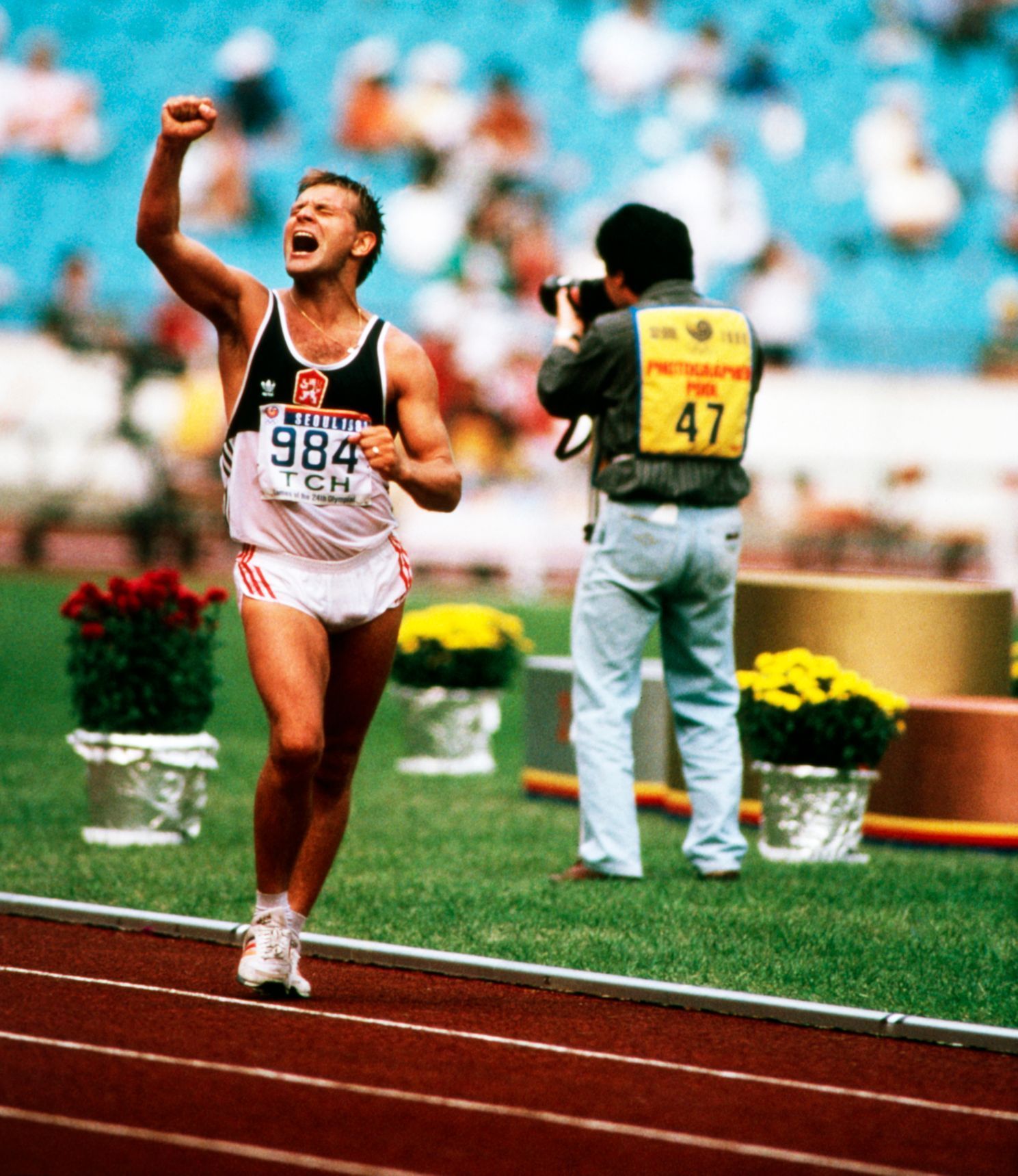 Chodec Jozef Pribilinec na olympiádě 1988 v Soulu