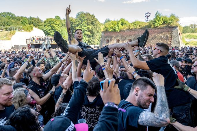 Snímek z festivalu Brutal Assault.