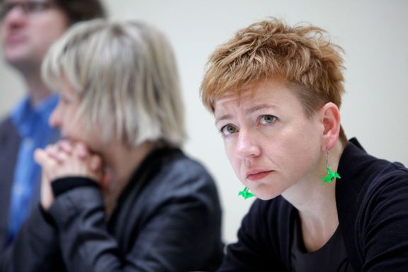 Helena Musilová (vpravo) v roce 2013, kdy byla ředitelkou Sbírky moderního a současného umění Národní galerie.