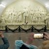 Stalin, metro, Moskva, Rusko, pomník
