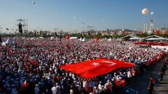 Demonstrace v Istanbulu.