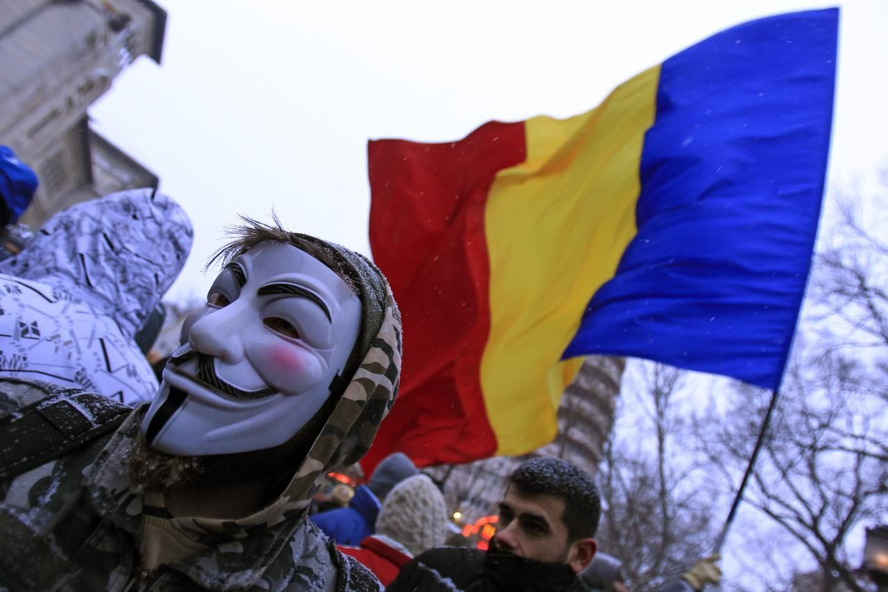 Demonstrace proti ACTA v Bukurešti