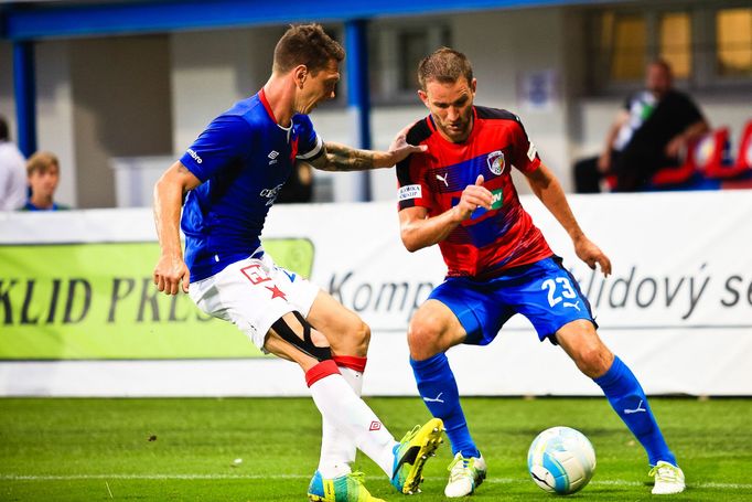 Česká liga: Plzeň - Slavia: Jiří Bílek, Marek Bakoš