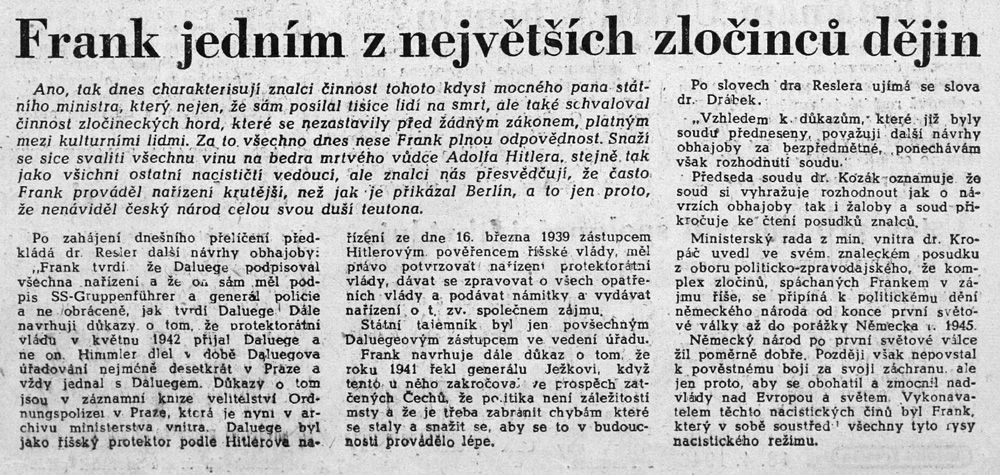 Mladá fronta, pátek 19. dubna 1946