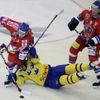 České hokejové hry: Česko - Švédsko (Petr Koukal, Lukáš Krajíček, Niklas Persson)