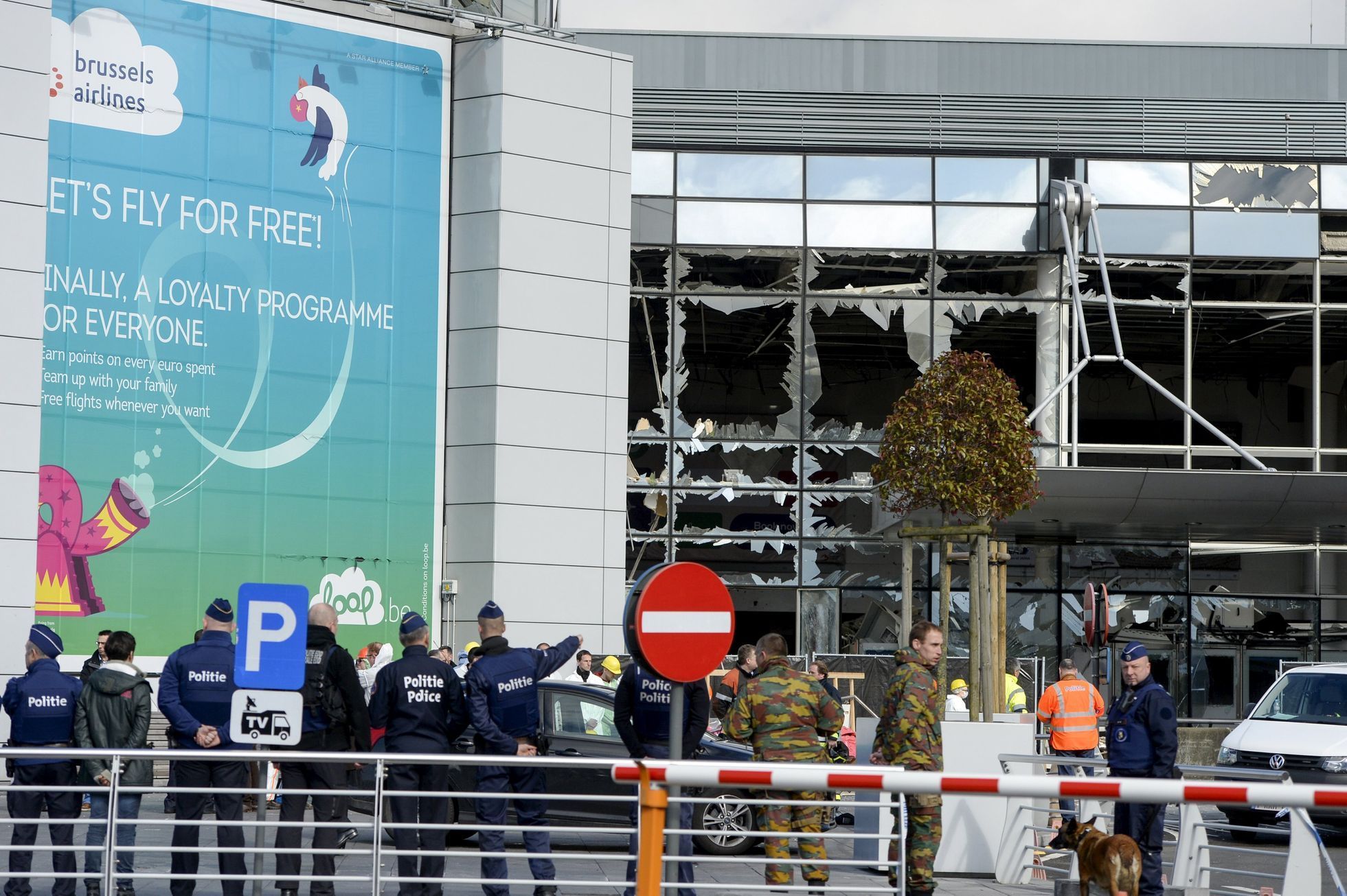 Letiště Zaventem po útocích