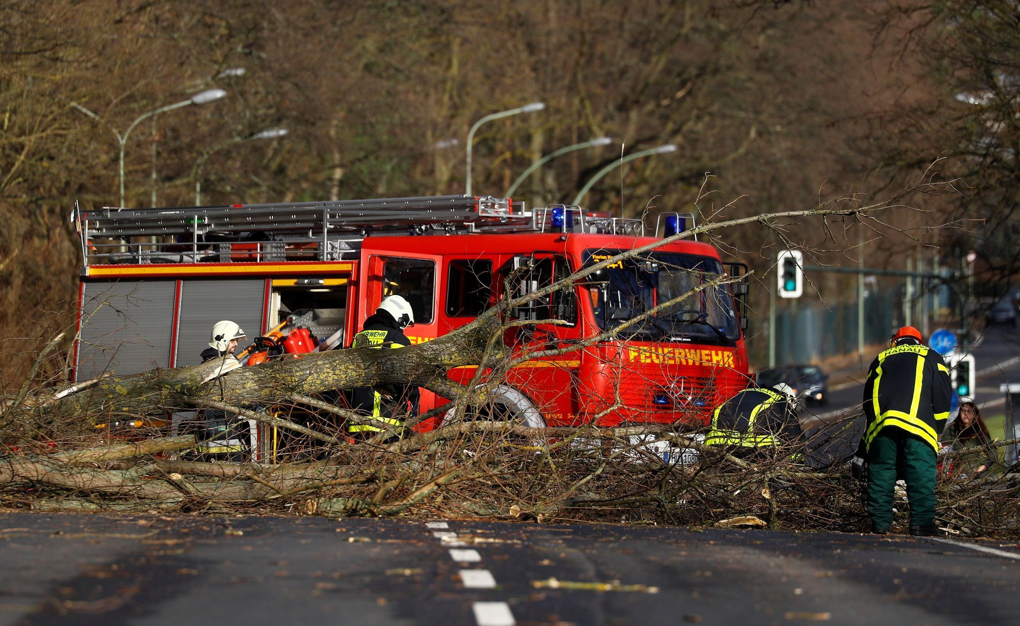 V Německu sčítají škody po silné bouři.