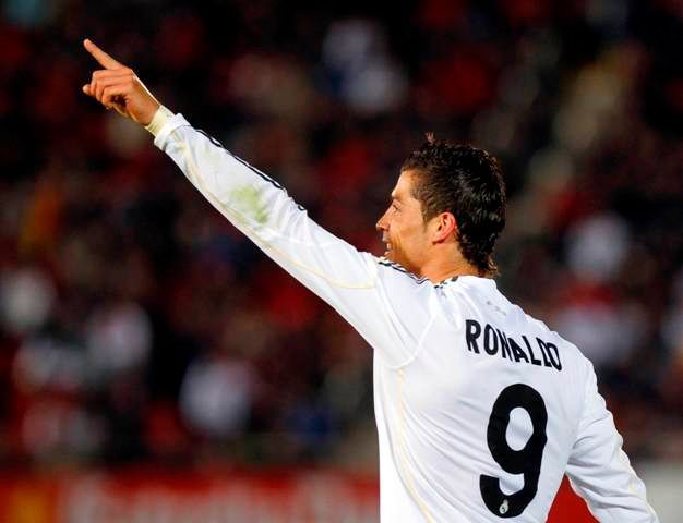 Cristiano Ronaldo skŕouje proti Mallorce