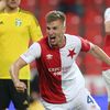 24. kolo HET ligy, Slavia - Karviná: Jakub Jugas slaví gól na 3:1