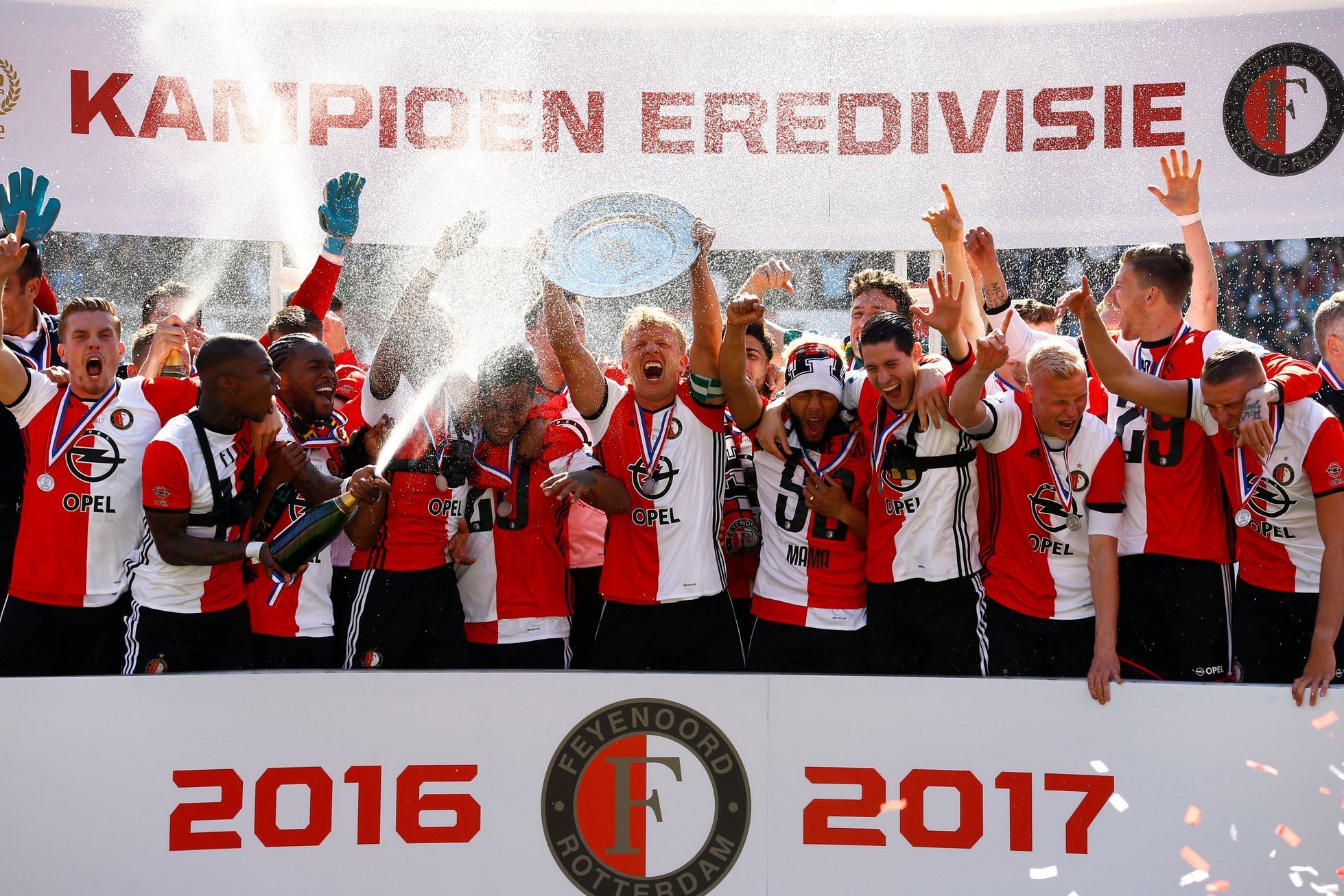 Feyenoord slaví nizozemský titul 2016/17