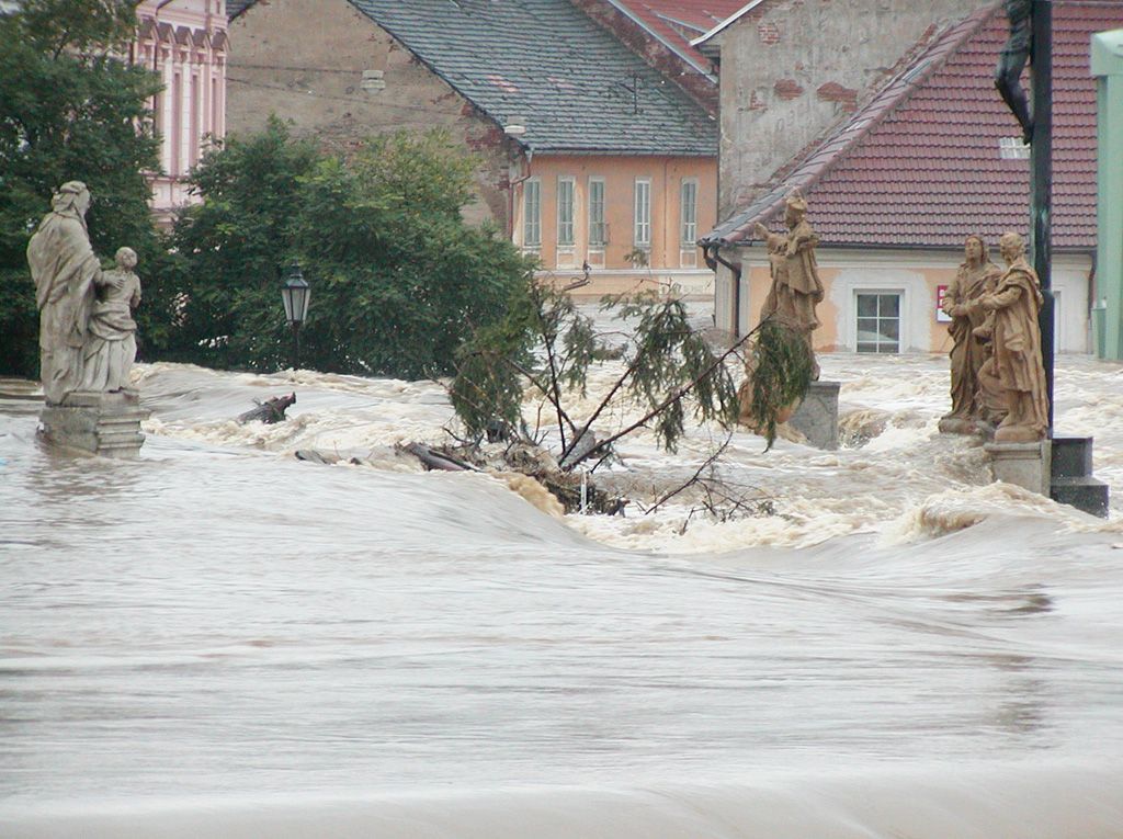 Foto: Tak před 10 lety vypadaly povodně v Písku - !!!Nepoužívat fotografie v článcích!!!