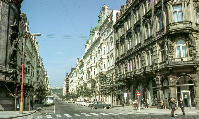 Pařížská ulice v Praze. Rok 1967