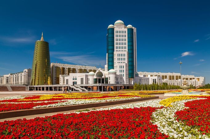 Metropole Kazachstánu Astana, který se brzy přejmenuje na Nursultan.