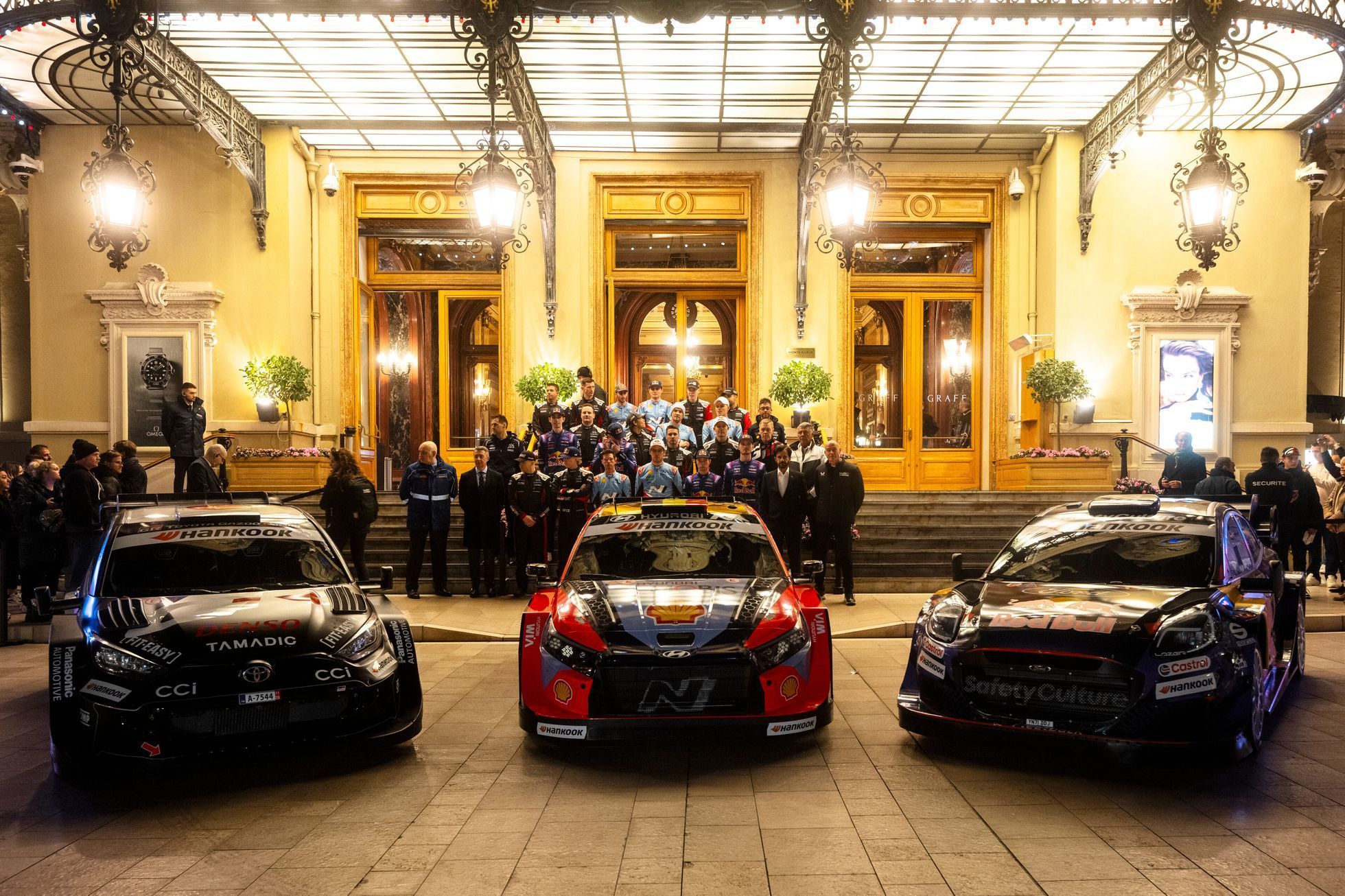 Tovární týmy Toyota, Hyundai a Ford před Rallye Monte Carlo 2025