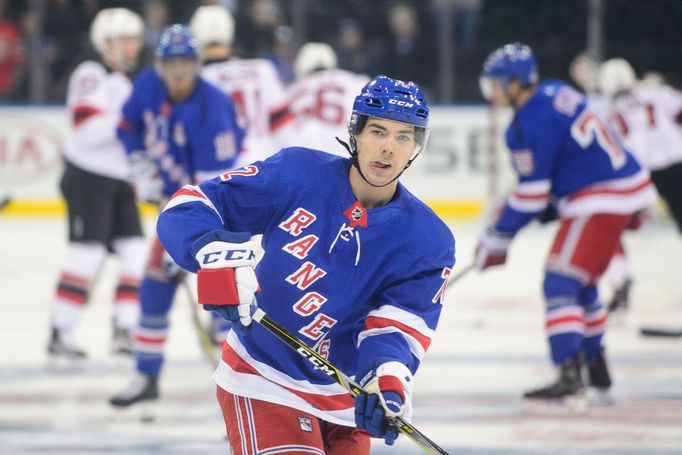 Filip Chytil v dresu Rangers.