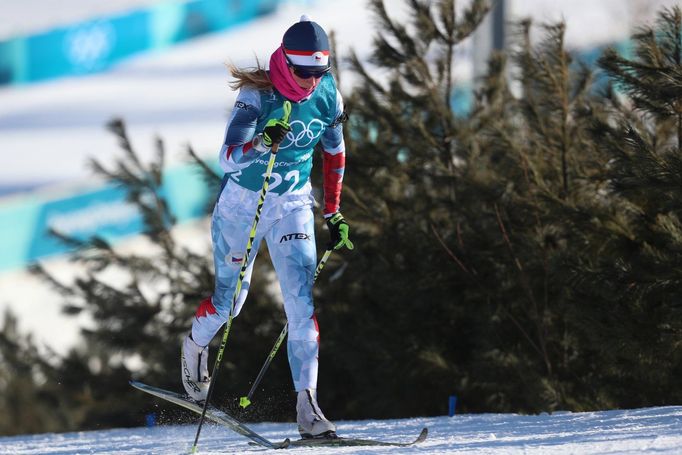 Trénink českých biatlonistů na olympiádě v Pchjongčchangu (Jessica Jislová)