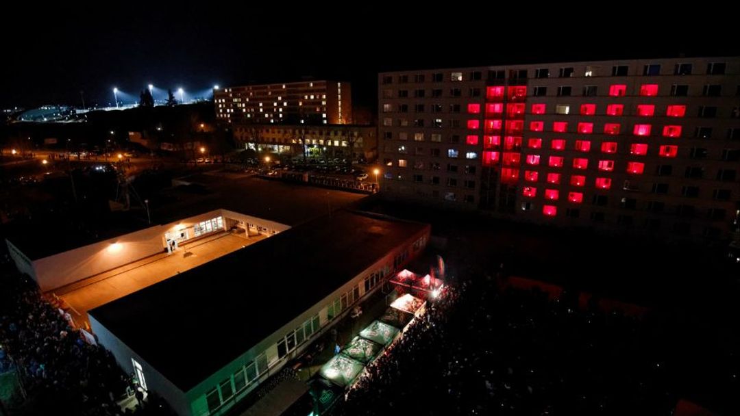 GALERIE: Light show v Brně rozzářila studentské pokoje