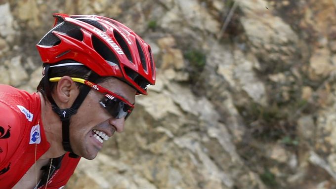 Alberto Contador v královské etapě letošní Vuelty