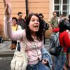 Studenti demostrovali proti státní maturitě