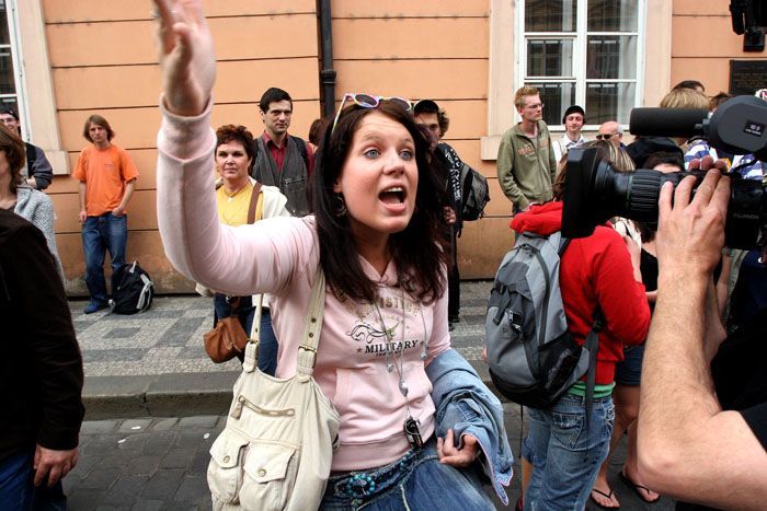Studenti demostrovali proti státní maturitě